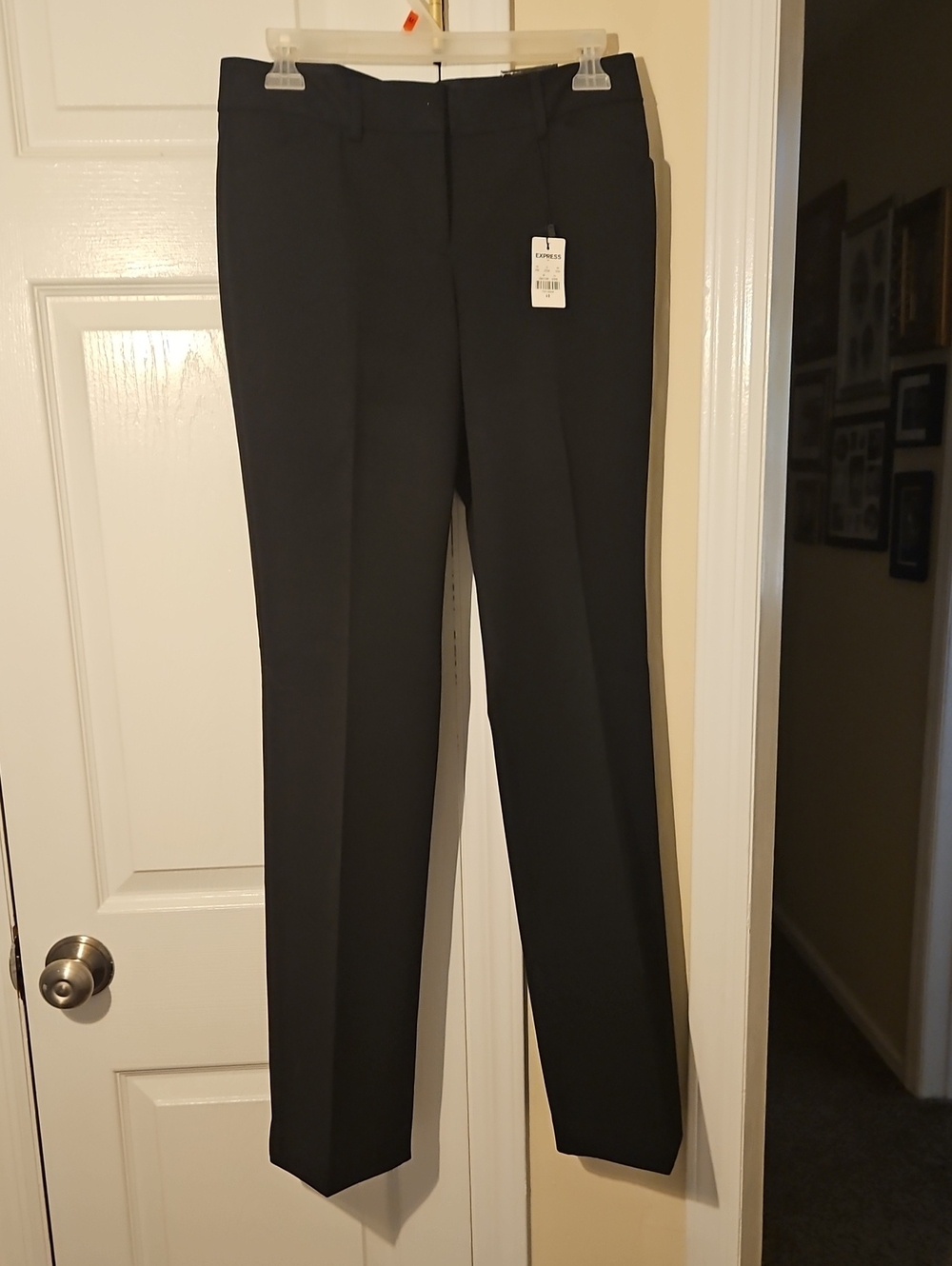 NWT Express Womens Black Editor Low Rise Barely Boot Pants